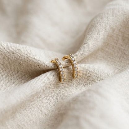 Iced Out Arc Studs