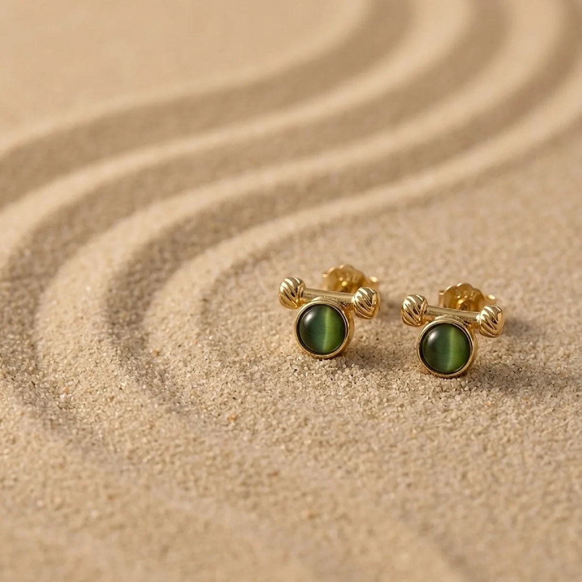 Moss Glow Studs