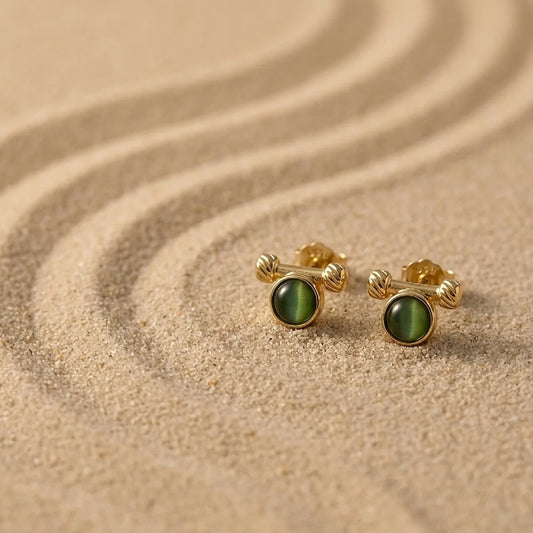Moss Glow Studs