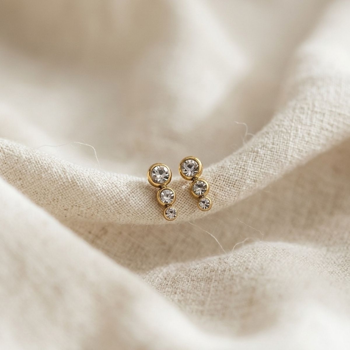Dewdrop Trio Studs