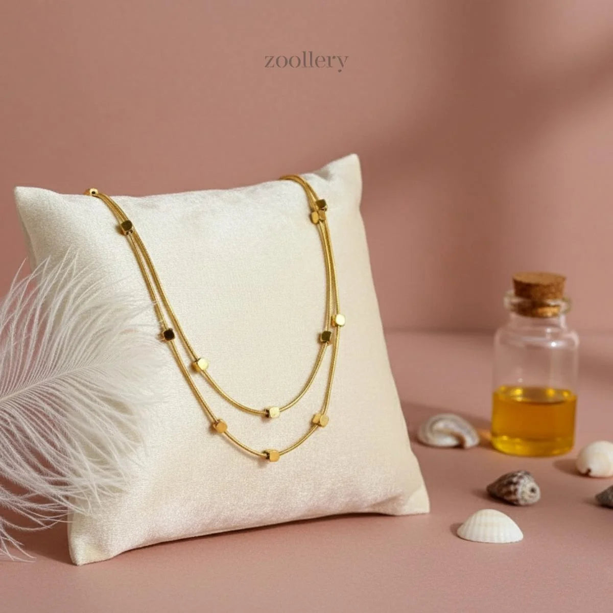 18K Dotline Necklace