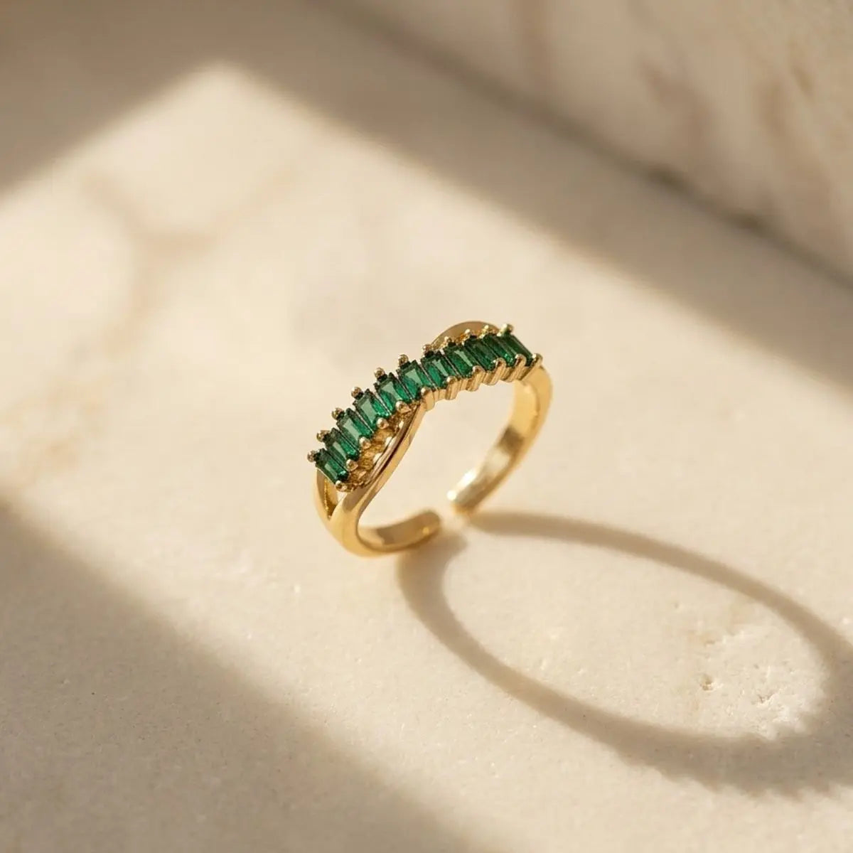 Jade Current Ring