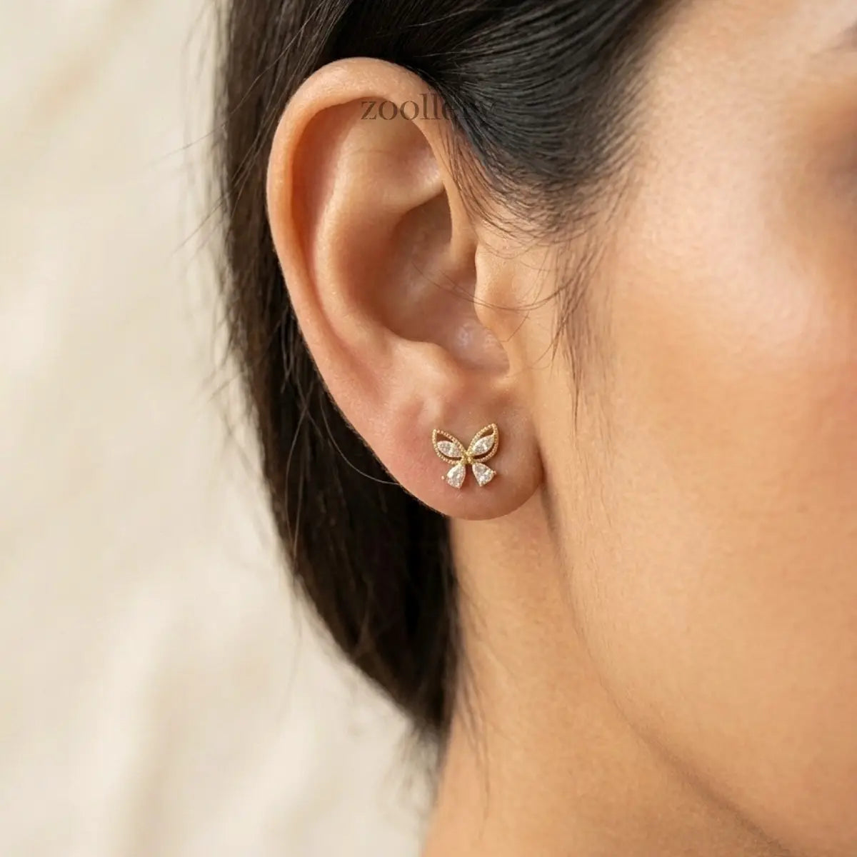 Crystal Wings Studs