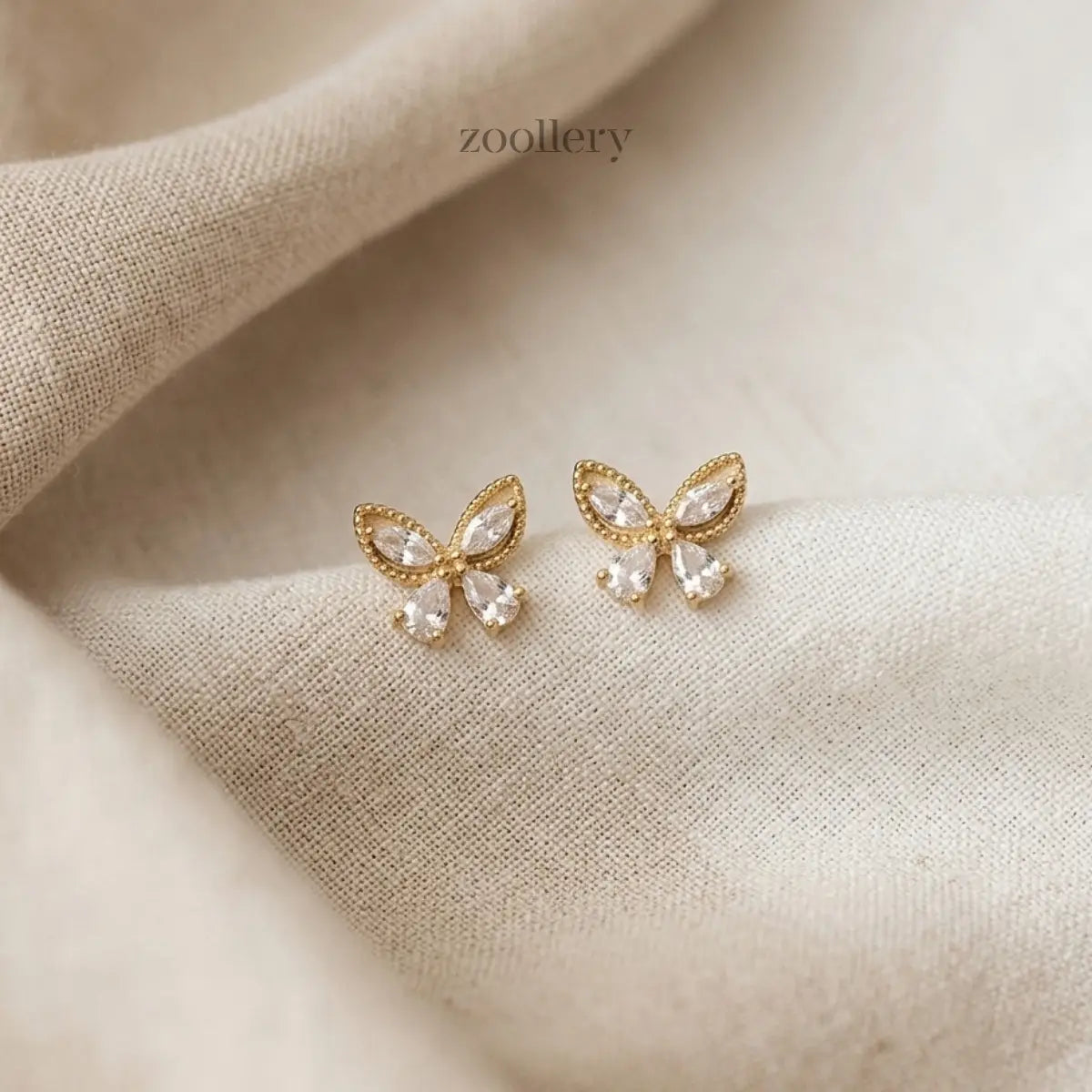 Crystal Wings Studs