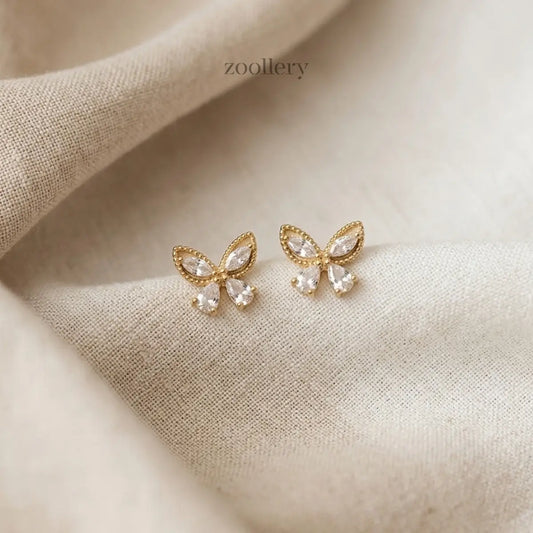 Crystal Wings Studs