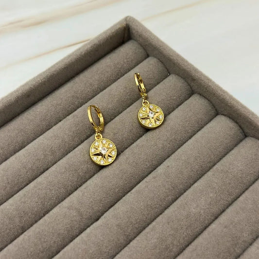 Cosmic Medallion Earrings