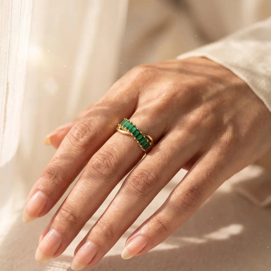 Jade Current Ring