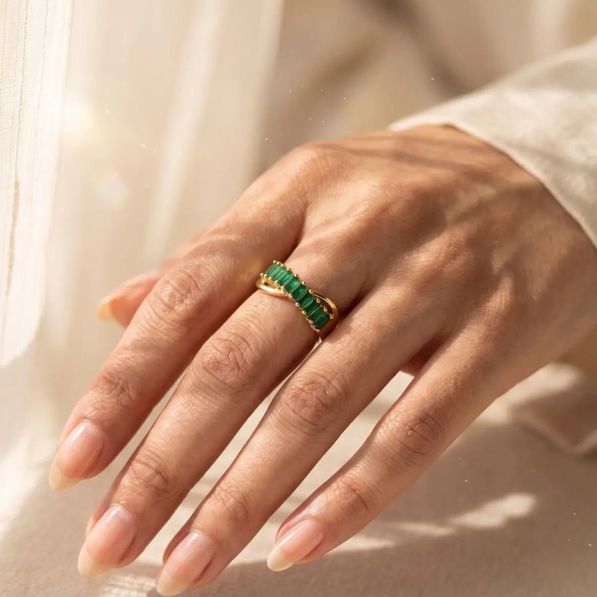 Jade Current Ring