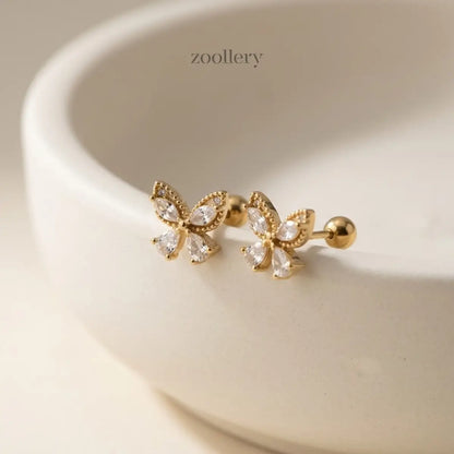 Crystal Wings Studs