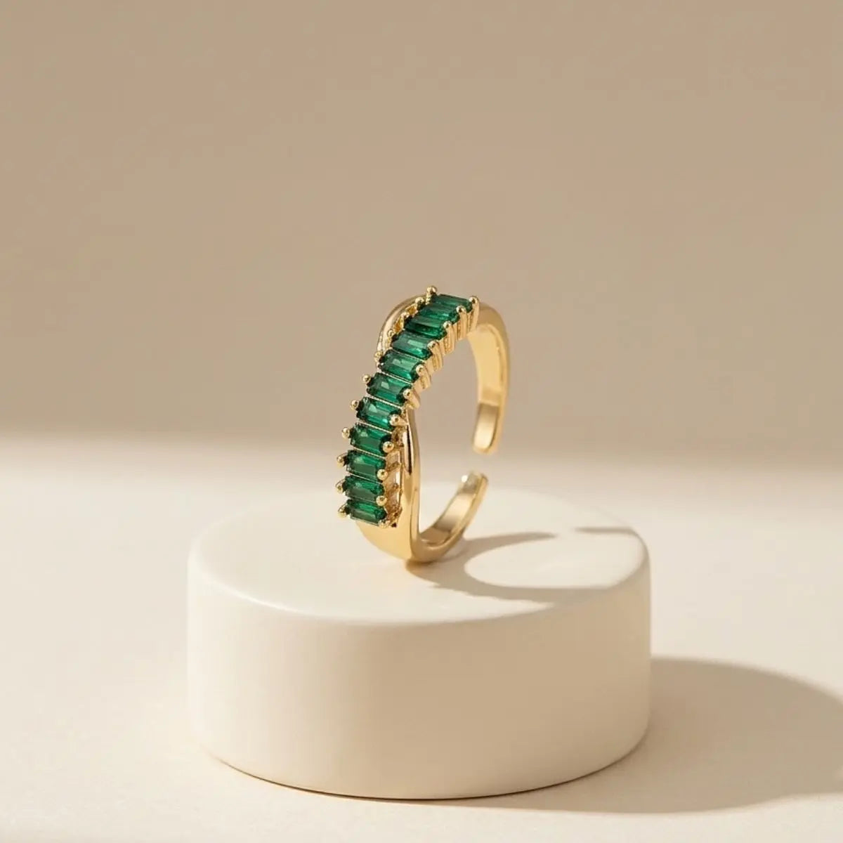 Jade Current Ring