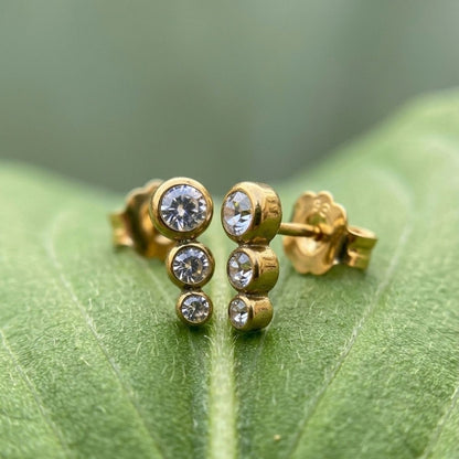 Dewdrop Trio Studs