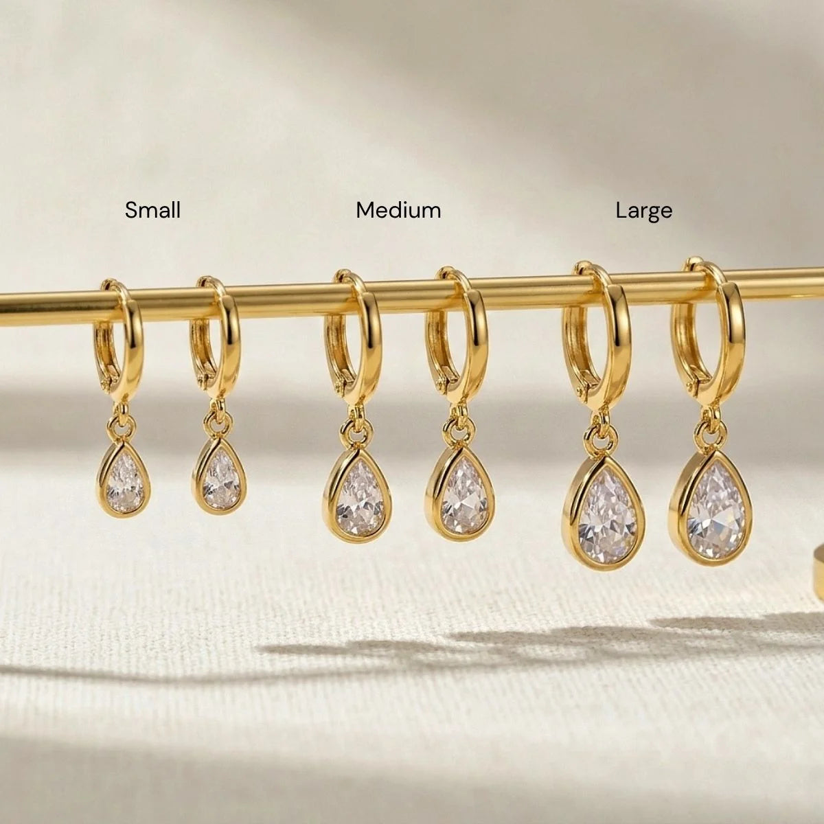 Classic Crystal Drops (Gold)